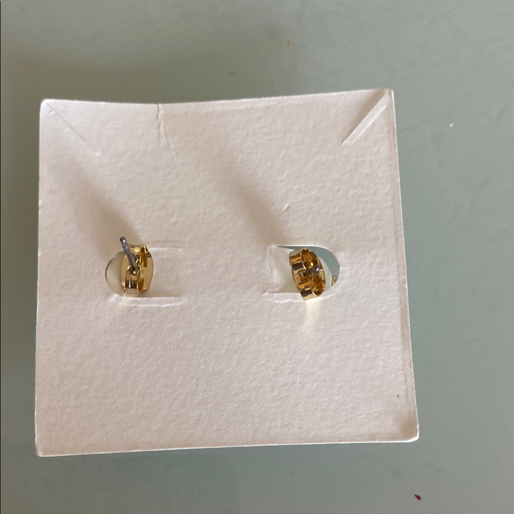 American Eagle Gold Bow Earrings - Picture 2 of 3